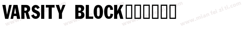 Varsity Block字体转换